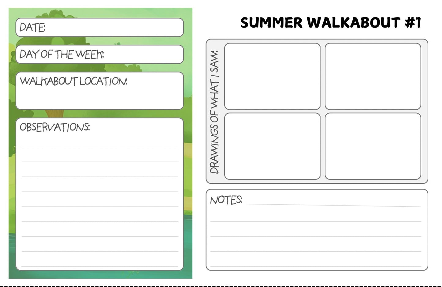 Summer Walkabout Cards