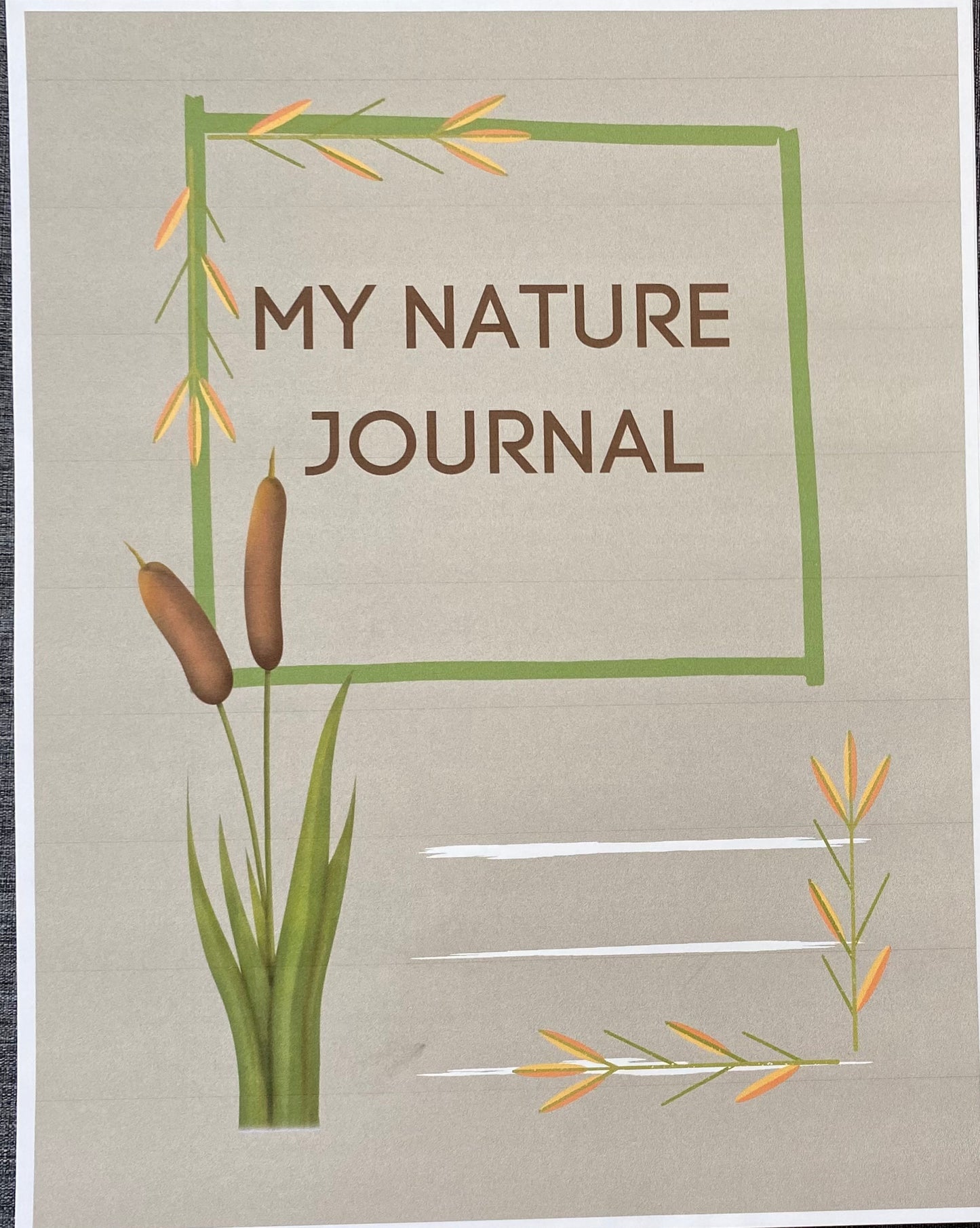 Campers NATURE JOURNAL - digital download