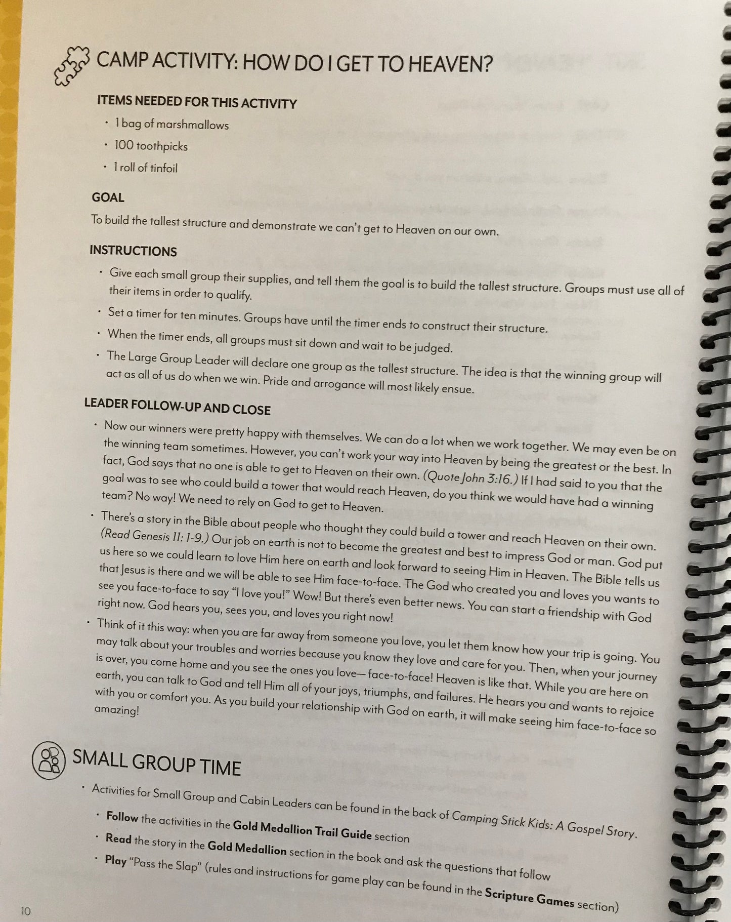 Camping with Jesus Leaders Guide with 1 campers kit