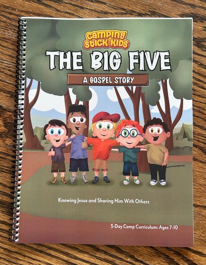 The Big Five A Gospel Story Leaders Guide with campers kit