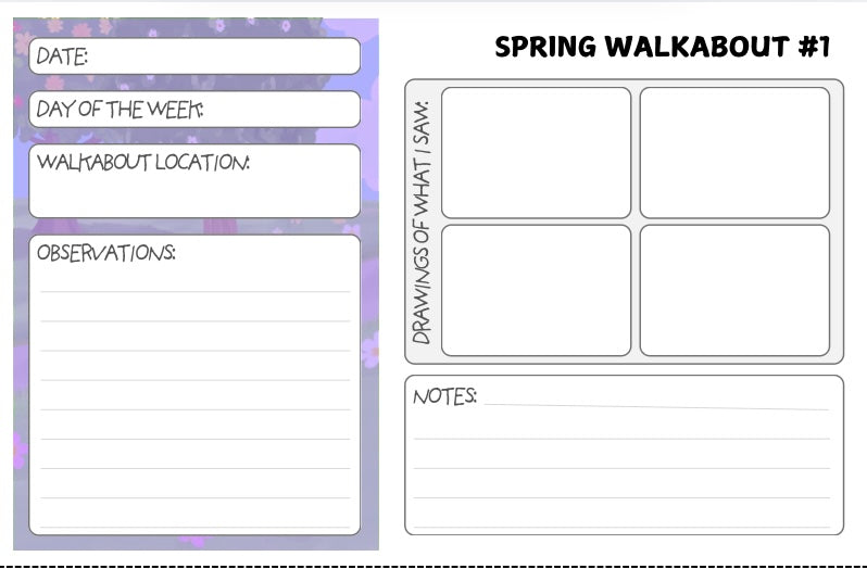 Spring Walkabout Cards: Digital Download