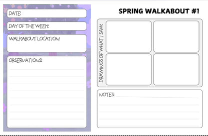 Spring Walkabout Cards: Digital Download