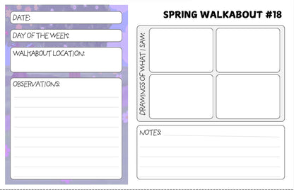 Spring Walkabout Cards: Digital Download